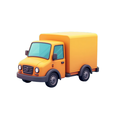 AI Delivery Truck  3D Icon