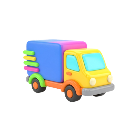 AI Delivery Truck  3D Icon