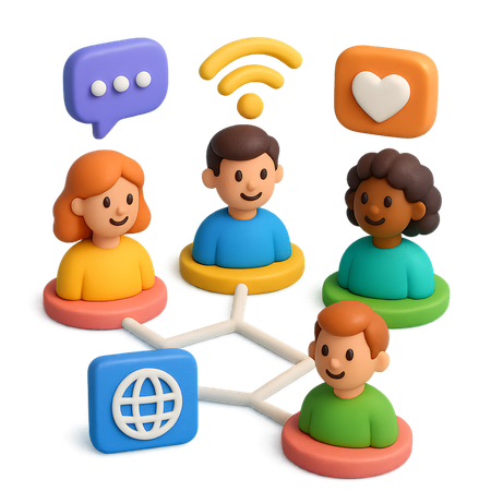 AI Digitale Community  3D Icon