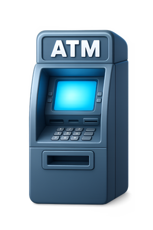 AI Distributeur automatique de billets moderne Image IA