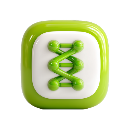 AI DNA  3D Icon