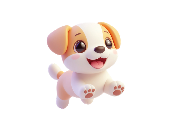 AI Dog  3D Icon