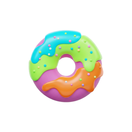AI Donut  3D Icon