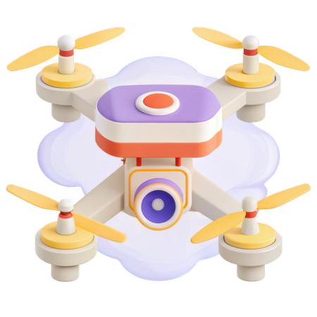 AI Drone  3D Icon