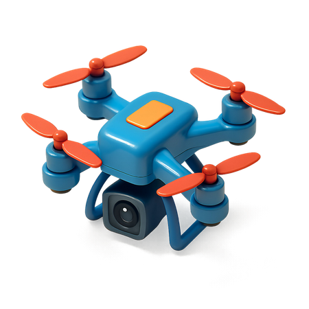 AI Drone  3D Icon