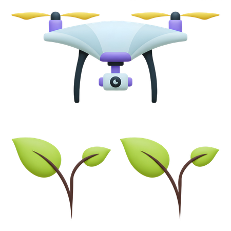 AI Drone  3D Icon