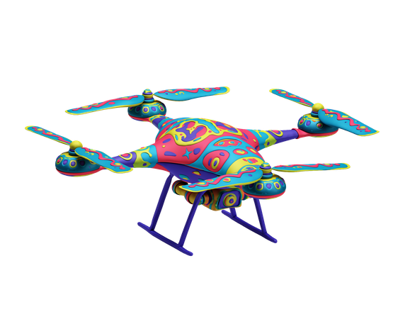AI Drone  3D Icon
