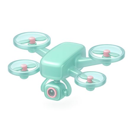 AI Drone camera  3D Icon