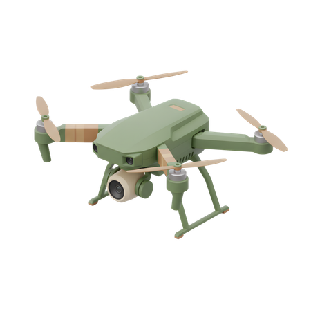 AI Drone Uav  3D Icon