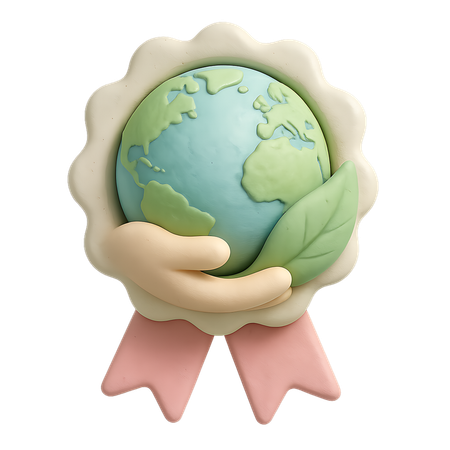 AI Emblema de salvar o planeta  Imagem