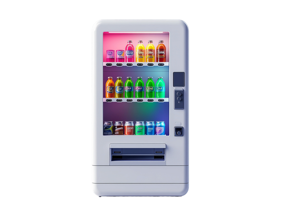 AI Energy Drink Vending Machine  3D Icon