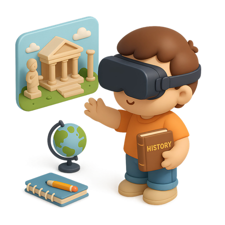 AI Estudiante de Historia de la Realidad Virtual  Imagen