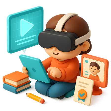 AI Estudiante de realidad virtual  Imagen