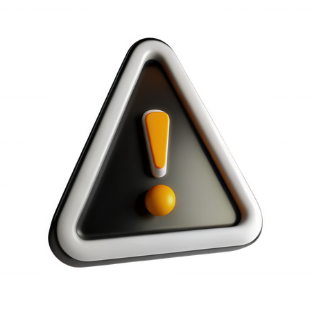 AI Exclamation  3D Icon