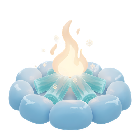 AI Feu de camp  Image IA