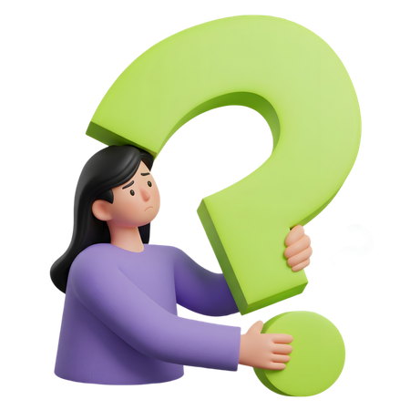 AI Fille avec FAQ  Image IA