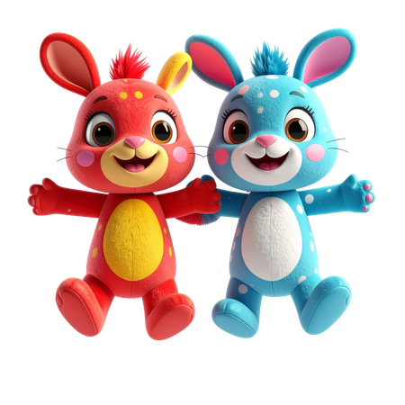 AI Finger Puppets  3D Icon