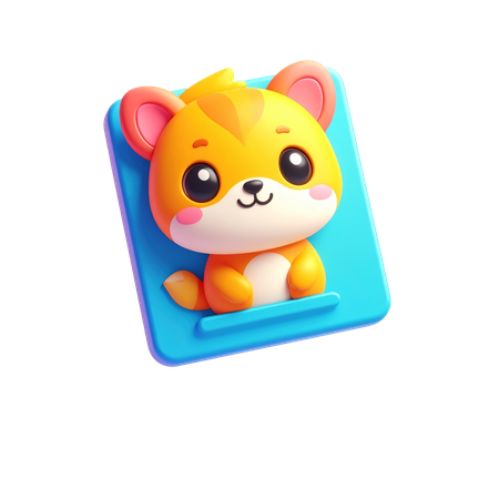 AI Flashcards  3D Icon