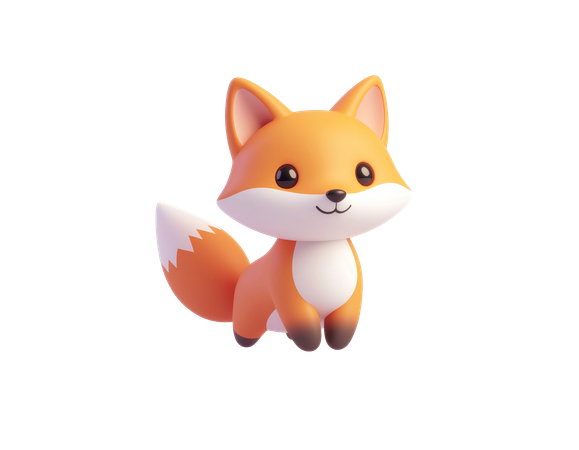 AI Fox  3D Icon