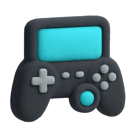 AI Game controller with screen 3D Icon