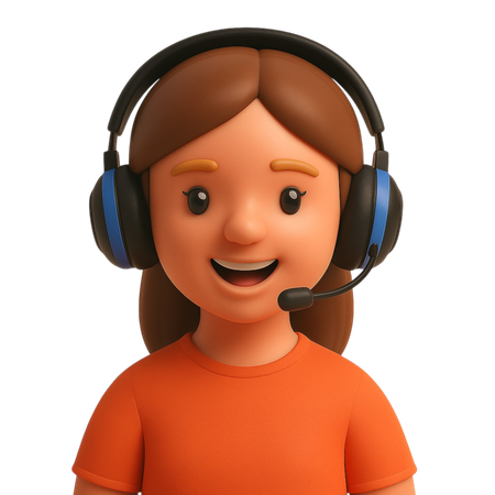 AI Gamer girl 3D Icon