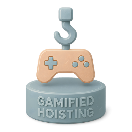 AI Gamified Hoisting 3D Icon