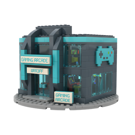 AI Gaming Arcade 3D Illustration
