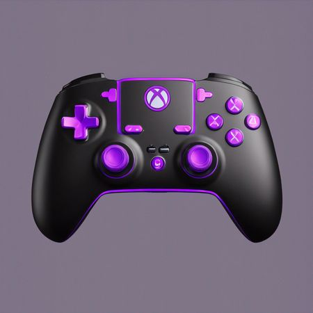 AI Gaming Controller With Illuminated Buttons  Image