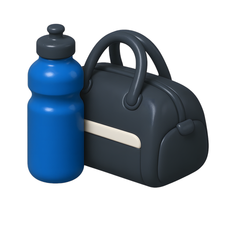 AI Garrafa de água com bolsa de ginástica  Imagem
