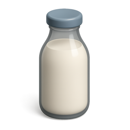 AI Garrafa de leite de vidro  Imagem