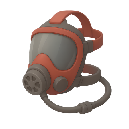 AI Gas Mask Respirator for Personal Protection and Safety  3D Icon