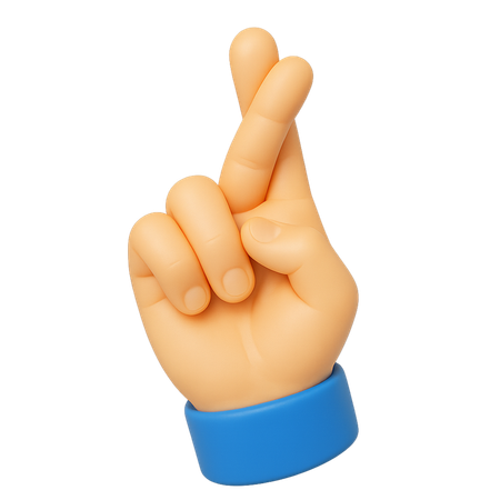 AI Gesto de dedos cruzados  Imagem