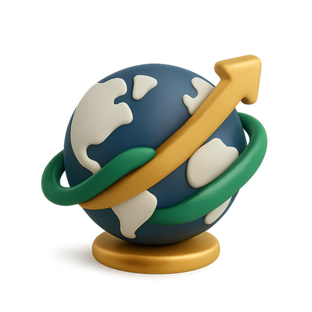 AI Globaler Wachstumspfeil  Bild