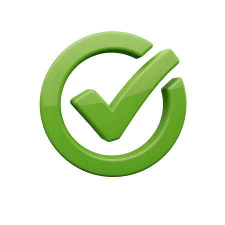 AI Green Checkmark  3D Icon