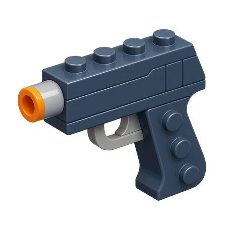 AI Gun toys  3D Icon