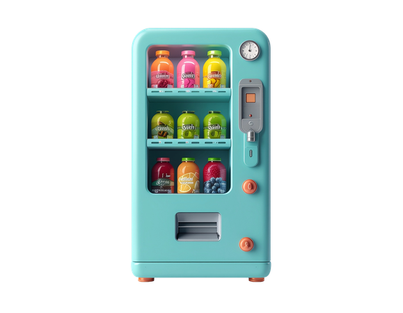 AI Healthy Drink Vending Machine  3D Icon