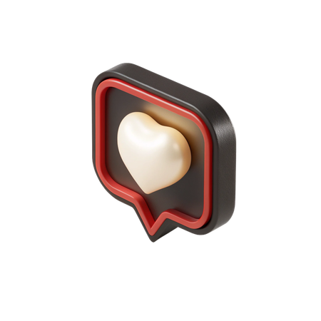 AI Heart  3D Icon