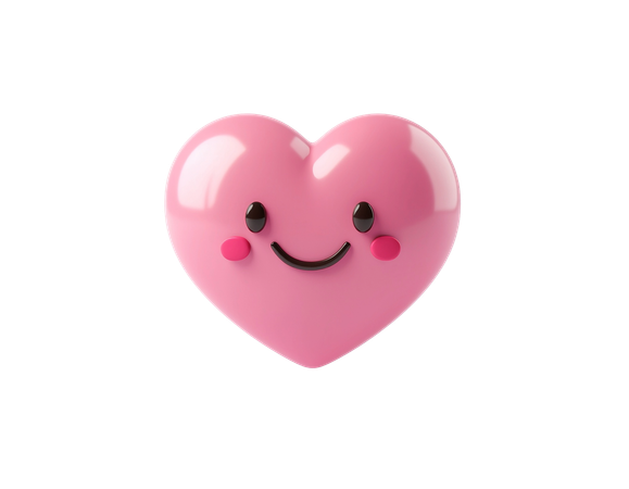 AI Heart Emoji  3D Icon