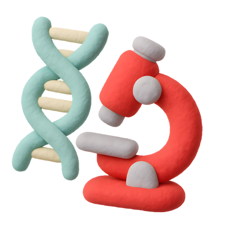AI Hélice de DNA vista ao microscópio  Imagem