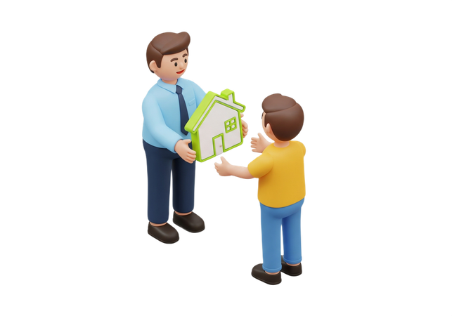 AI Homem compra casa de corretor imobiliário  Imagem