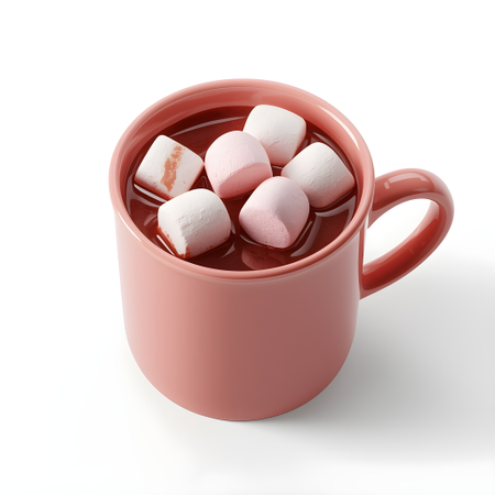 AI Hot Chocolate with Marshmallows Mug  3D Icon