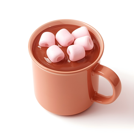 AI Hot Chocolate with Marshmallows Mug  3D Icon
