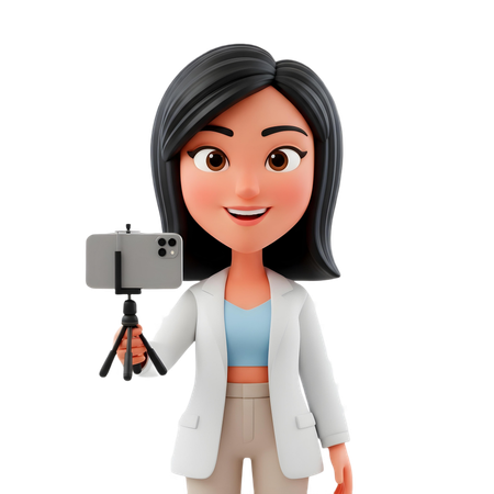AI Influencer (Female)  3D Icon