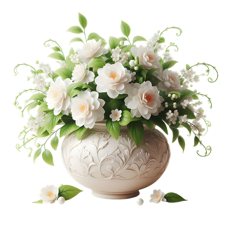 AI Jasmine Vase  3D Icon