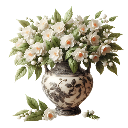 AI Jasmine Vase  3D Icon