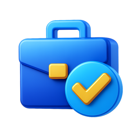 AI Job Confirm  3D Icon