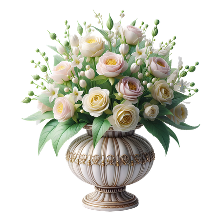 AI Juliet Flower Vase  3D Icon