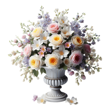AI Juliet Flower Vase  3D Icon