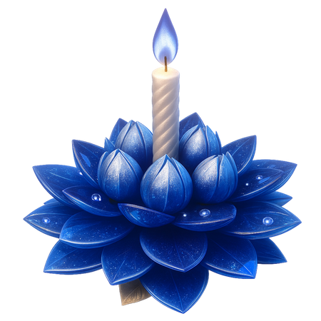 AI Krathong Azul Safira  3D Icon