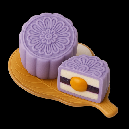 AI Lavender Dream Mooncake  3D Icon